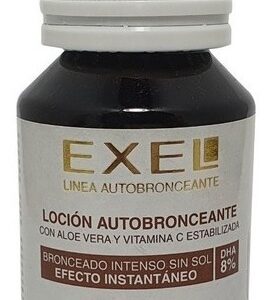 Loción Autobronceante 8% Color Piel Bronceado Exel X 50ml