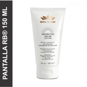 PANTALLA SOLAR FPS 31 con liposomas aceleradores de bronceado Royal Bronze ® 150 ml