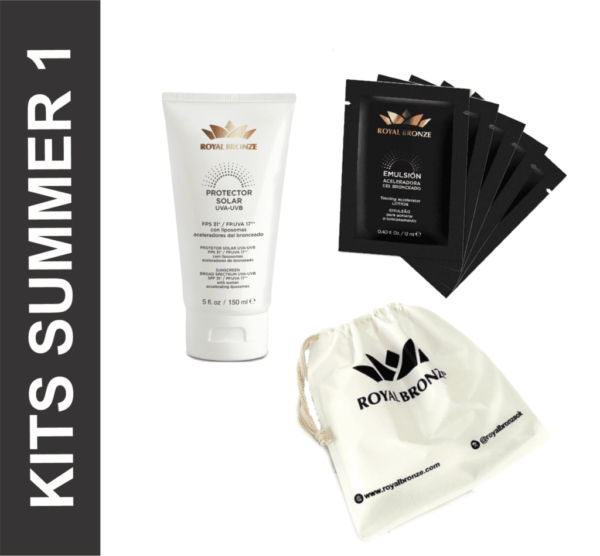KIT SUMMER 1 - 12 Pantalla FPS 31 c/ LIP-17 + 60 Aceleradores de bronceado + Bolsita de regalo!
