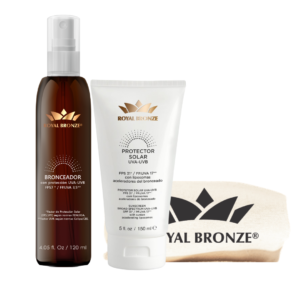 FULL TANNING - Pantalla Royal Bronze 150 ml + aceite de bronceado + loneta