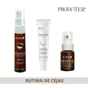 Rutina de cejas : 1 Spray fortalecedor + 1 Gel exfoliante para cejas + 1 Espuma micelar