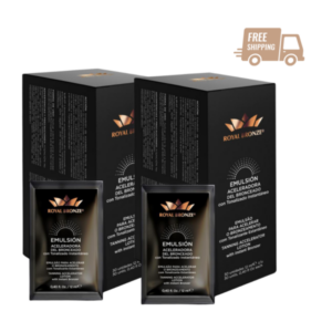 PACK 60 sobres - Acelerador De Bronceado Con Dha Sobre 12 Ml Cama Solar Royal Bronze + Envio gratis !